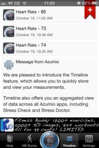 Heart Rate historie měření