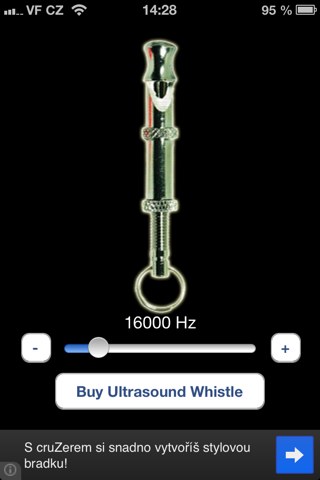 Ultrasound whistle - Galtonova píšťala